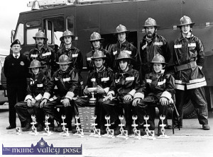 Our Friday Favourite this week features a team of young, Castleisland fire-fighters who had just won prizes in an All-Ireland competition in 1984. The picture was taken on Good Friday of that year. How many can you name before we add the caption by mid-week.  ©Photograph: John Reidy 20-4-1984