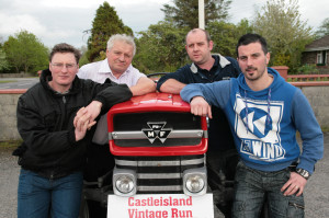 At the launch of the Castleisland Vintage Run at The Halfway Bar in Ballymacelligott were from left: Pat Mangan, Noel O'Connor, Frank O'Connor and Pádraig McCarthy. ©Photograph: John Reidy 