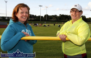 Friendship on Track: Margaret Murphy, Killarney (left) and Catheriona O'Connor-Daly, Castleisland pictured at one of their twice-weekly Couch-to-5K training sessions at An Riocht AC. ©Photograph: John Reidy