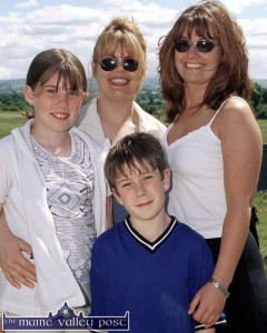 Star on the Rise: A young J.J. Hanrahan pictured at Castleisland Races on June 2000 with his sister Rachel and Mom, Mary Jo and aunt, Katie Murphy. ©Photograph: John Reidy 25-6-2000