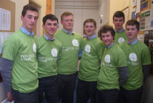 Third year CSE class members who organised some fundraising events for the Irish Guide Dogs. From left: Shay Walsh, Art O'Mahony, Jack Scanlon, Jack Flynn, David O'Connor, Dylan O'Donoghue and Sean Walsh. 