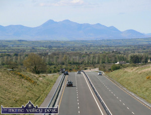The crash causing scenery of Kerry as it opens up on the N21 Castleisland By-Pass at Mullaghmarkey. ©Photograph: John Reidy