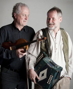 Matt Cranitch (left) and Jackie Daly will feature in 'The Man from Kanturk' at the Handed Down, January 23rd show at Scartaglin Heritage Centre from 8pm sharp.