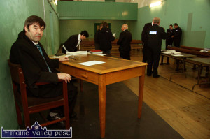 Last Sitting: Judge James O'Connor pictured on the occasion of the final sitting of Castleisland District Court in the 'Old Library' in December 2011. ©Photograph: John Reidy 22-12-2011
